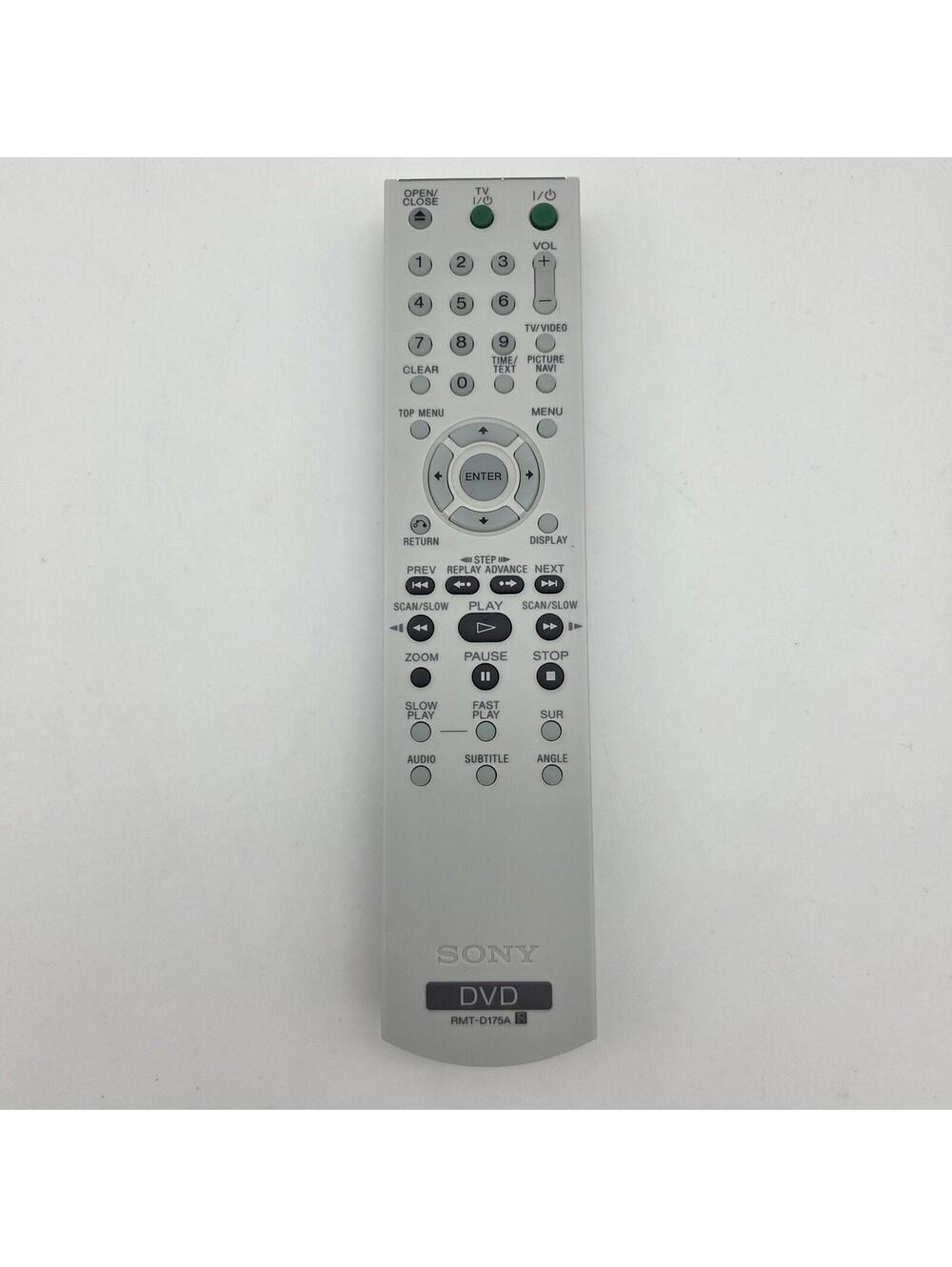 Genuine Sony RMT-D175A Remote Control DVD DVP-NS41P DVP-NS55P DVP-NS75H DVP-NS77